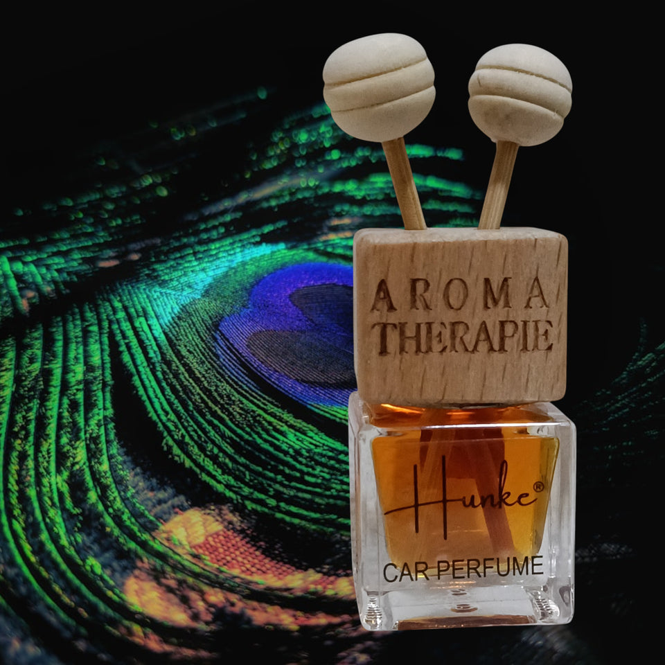 Hunke® Long Lasting Car Perfume | AC Vent Clip Car Air Freshener | Premium Fragrance | Odour Eliminator | With Reed Sticks| Easy to Fix |Car interior - Last up to 45 days - Shyam Darbar