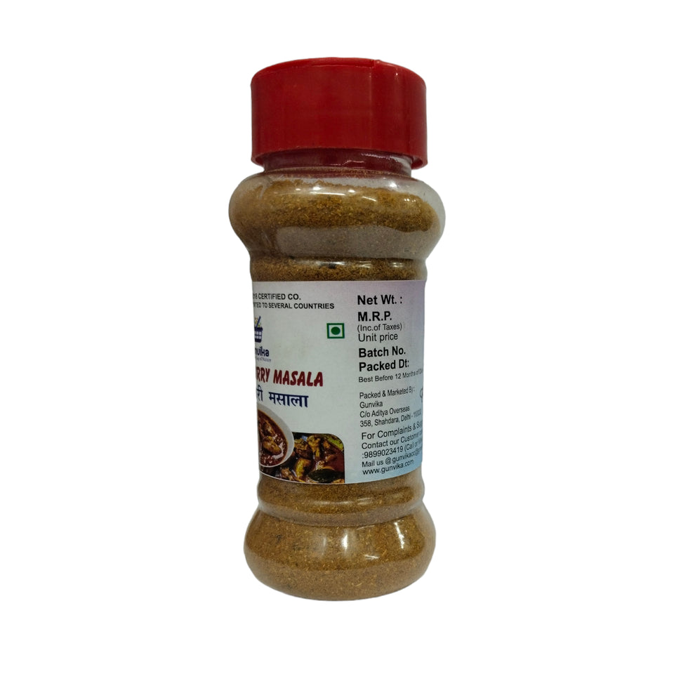 Gunvika Special Chicken Curry Masala Spice Mix Powder | Multi Spice blend for Chicken Curry | Zero added Colours, Fillers, Additives | Vegan | Aromatic - 100 gm