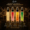 HUNKE EDP Inspired Perfume Set for Men & Women | Set of 4 Premium Long Lasting Fragrances | 8 ml Each | Travel Size Mini Perfume Gift Set | Eau de Parfum Collection - Wood n bloom, Spice N Wine, Wild Musk, Egyptian Musk
