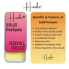 Hunke® Solid Perfume Combo | Alcohol-Free Solid Perfume for Men & Women | Long Lasting Natural Wax Fragrance | Travel Friendly Pocket Perfume | Handmade Luxury - Royal Rose, Flora G