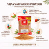 Kunjika Jadibooti Vijaysar Lakdi Powder - Vijaysaar Wood - Bijasal - Indian Kino - Pterocarpus Marsupium Powder - 100 gm