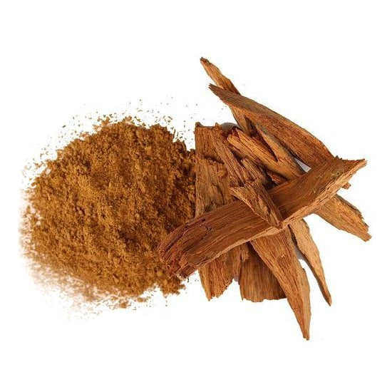 Kunjika Jadibooti Vijaysar Lakdi Powder - Vijaysaar Wood - Bijasal - Indian Kino - Pterocarpus Marsupium Powder - 100 gm