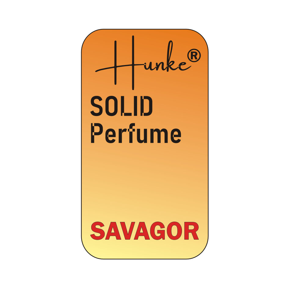 Hunke® Solid Perfume | Alcohol-Free Solid Perfume for Men & Women | Long Lasting Natural Wax Fragrance | Travel Friendly Pocket Perfume | Handmade Luxury - Savagor