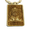 Wooden Carving Shree Bageshwar Balaji dham Hanuman ji Handmade Locket with Tulsi Mala (Wood)