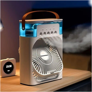 Adijyo Cooler for Room Cooling Mini AC Portable Mini Fan Artic Cooler with 7 Colors LED Light, 1/2/3 H Timer, 3 Wind Speeds and 3 Spray Modes for Office,Home,Dorm,Travel (Multicolor)