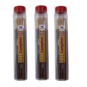 Pujahaat Premium Scented Incense Stick Masala Agarbatti | No Charcoal Incense Sticks, 100% Herbal Fragrance Agarbatti, 0% Sulphates - Camphor Fragrance