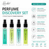 HUNKE EDP Inspired Perfume Set for Men & Women | Set of 4 Premium Long Lasting Fragrances | 8 ml Each | Travel Size Mini Perfume Gift Set | Eau de Parfum Collection - Divine, Ittar Phool, Rajnigandha, Valley Lily