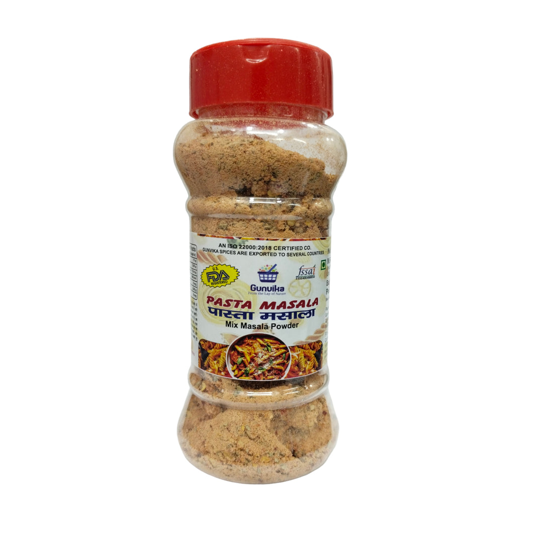 Gunvika Special Pasta Masala Spice Mix Powder | Multi Spice blend for Pasta, Noodles, Macroni | Zero added Colours, Fillers, Additives | Vegan | Aromatic - 100 gm