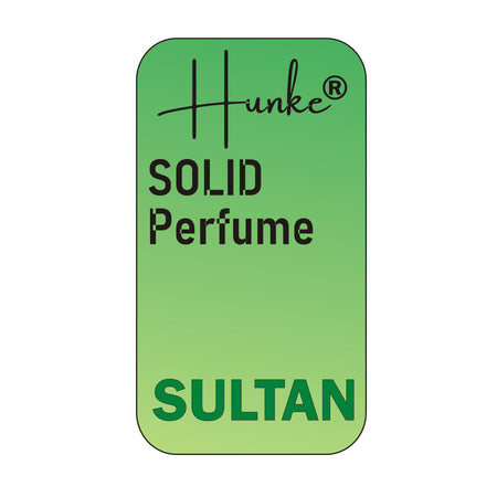 Hunke® Solid Perfume | Alcohol-Free Solid Perfume for Men & Women | Long Lasting Natural Wax Fragrance | Travel Friendly Pocket Perfume | Handmade Luxury - Sultan