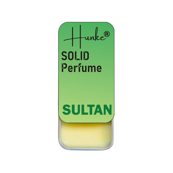 Hunke® Solid Perfume | Alcohol-Free Solid Perfume for Men & Women | Long Lasting Natural Wax Fragrance | Travel Friendly Pocket Perfume | Handmade Luxury - Sultan