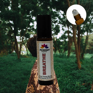 Pujahaat Breathe Free Aromatherapy Roll-on | Blend of pure & natural Essential Oils | Relief for Breathing Difficulties| Crafted by Certified Aromatherapists 10ml/0.33 fl oz - Breathe Free Roll-on