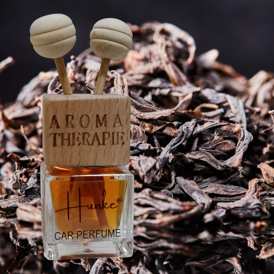 Hunke® Long Lasting Car Perfume | AC Vent Clip Car Air Freshener | Premium Fragrance | Odour Eliminator | With Reed Sticks| Easy to Fix |Car interior - Last up to 45 days - Tobacco Vanila