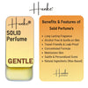 Hunke® Solid Perfume | Alcohol-Free Solid Perfume for Men & Women | Long Lasting Natural Wax Fragrance | Travel Friendly Pocket Perfume | Handmade Luxury - Gentle