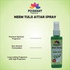 Neem Tulsi Attar Spray by Pujahaat | 100ml Non Alcoholic Spray | Religious Mist | Air Freshener, Room Mist, Fabric & Linen Spray | Perfect for Prayers Rooms, Living Room, sofas, curtains, car