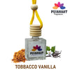 Car Perfume Hanging Pod 10 ml Tobacco Vanilla Premium Fragrance by Pujahaat | High Diffusion with Premium Fragrance Oils with Wooden Diffuser Lid | Long Lasting | Lasts Up to 45 Days - Tobacco Vanilla