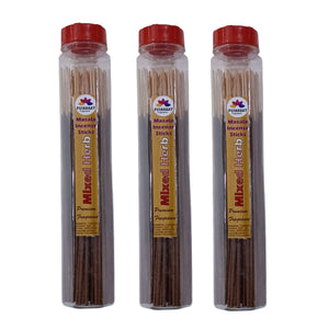 Pujahaat Premium Scented Incense Stick Masala Agarbatti | No Charcoal Incense Sticks, 100% Herbal Fragrance Agarbatti, 0% Sulphates - Mixed Herbs Fragrance