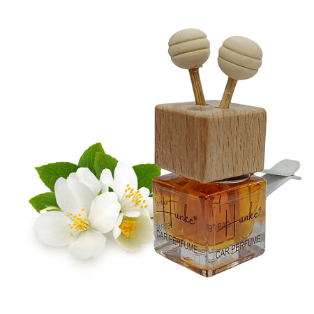 Hunke® Long Lasting Car Perfume | AC Vent Clip Car Air Freshener | Premium Fragrance | Odour Eliminator | With Reed Sticks| Easy to Fix |Car interior - Last up to 45 days - Chameli