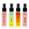 HUNKE EDP Inspired Perfume Set for Men & Women | Set of 4 Premium Long Lasting Fragrances | 8 ml Each | Travel Size Mini Perfume Gift Set | Eau de Parfum Collection - Sweet Girl, Spicy, Flora, Hot Girl