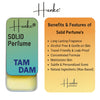 Hunke® Solid Perfume Combo | Alcohol-Free Solid Perfume for Men & Women | Long Lasting Natural Wax Fragrance | Travel Friendly Pocket Perfume | Handmade Luxury - Savagor, Tam Dam