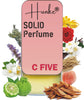 Hunke® Solid Perfume | Alcohol-Free Solid Perfume for Men & Women | Long Lasting Natural Wax Fragrance | Travel Friendly Pocket Perfume | Handmade Luxury - C Five