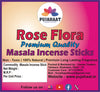 Pujahaat Rose Flora Gulab Premium Natural Masala Incense Sticks Natural Rose Flora Gulab Agarbatti Nagchampa 100% Natural Fragrances - 100 Gms