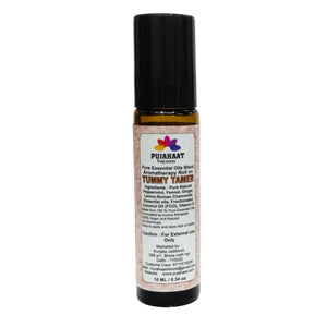 Pujahaat Tummy Tamer Aromatherapy Roll-on | Blend of pure & natural Essential Oils |  for Mind & Body | Crafted by Certified Aromatherapists 10ml/0.33 fl oz - Tummy Tamer Roll-on