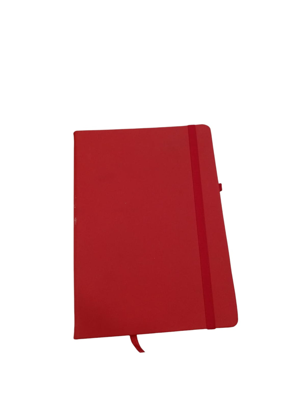 A5 Executive Hard Bound PU leather Notebook Diary for Men Women | Executive Professional Office Diary with Elastic Band, Ribbon Bookmark & Pen Loop | 160 pages of 80 gsm | For Corporate and Personal use - Red