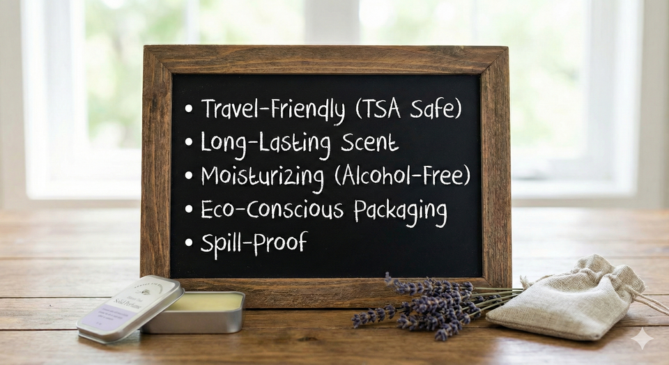 Hunke® Solid Perfume | Alcohol-Free Solid Perfume for Men & Women | Long Lasting Natural Wax Fragrance | Travel Friendly Pocket Perfume | Handmade Luxury - Romance