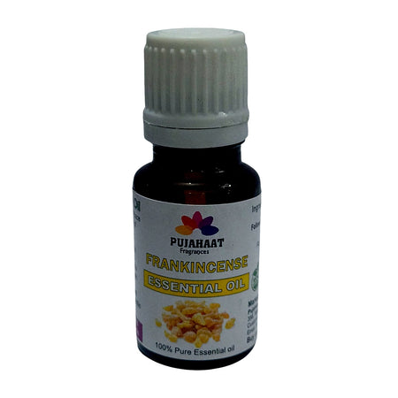 Pujahaat Frankincense Oil - Pure and Undiluted Frankincense Essential Oil for Skin Tightening, Fine Lines, and Aromatherapy Benefits - Ideal for face - Vegan & Cruelty free - 15 ml