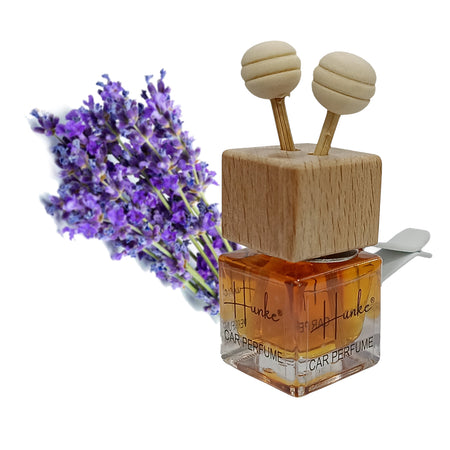 Hunke® Long Lasting Car Perfume | AC Vent Clip Car Air Freshener | Premium Fragrance | Odour Eliminator | With Reed Sticks| Easy to Fix |Car interior - Last up to 45 days - Lavender