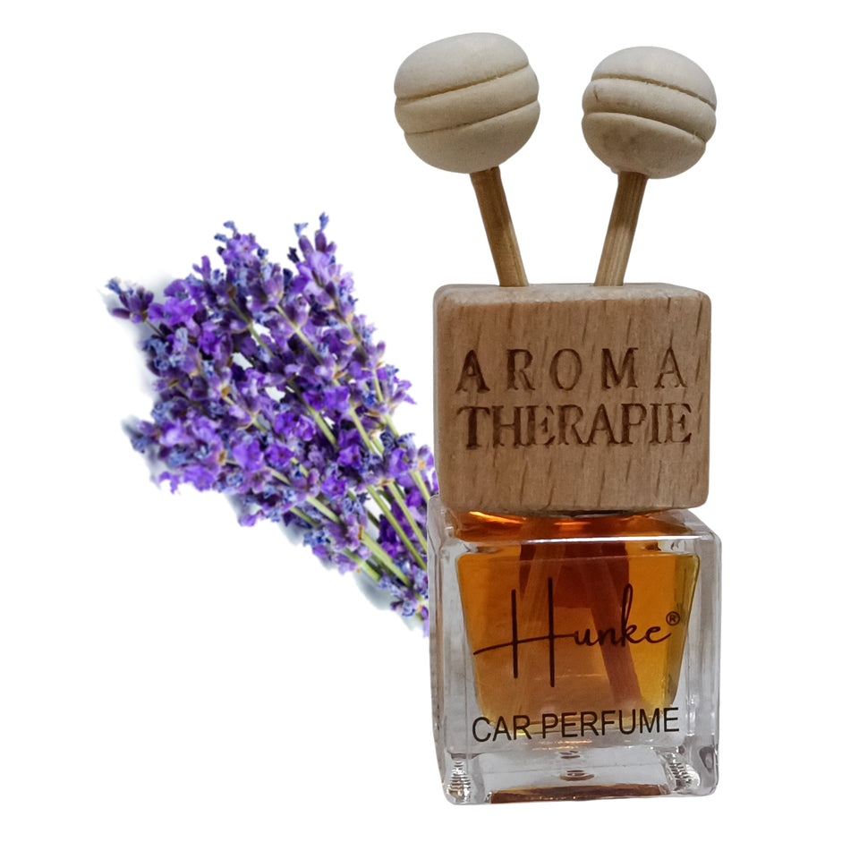 Hunke® Long Lasting Car Perfume | AC Vent Clip Car Air Freshener | Premium Fragrance | Odour Eliminator | With Reed Sticks| Easy to Fix |Car interior - Last up to 45 days - Lavender