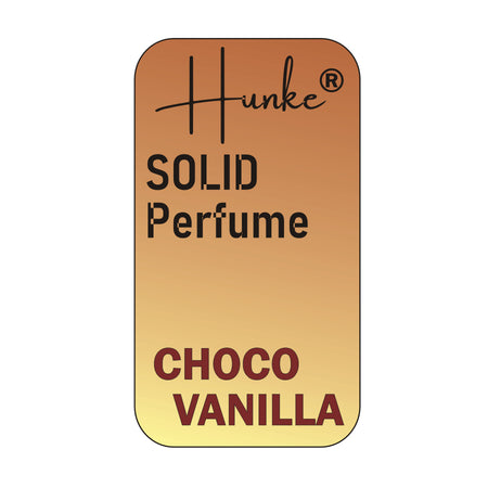 Hunke® Solid Perfume | Alcohol-Free Solid Perfume for Men & Women | Long Lasting Natural Wax Fragrance | Travel Friendly Pocket Perfume | Handmade Luxury - Choco Vanilla