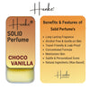 Hunke® Solid Perfume | Alcohol-Free Solid Perfume for Men & Women | Long Lasting Natural Wax Fragrance | Travel Friendly Pocket Perfume | Handmade Luxury - Choco Vanilla