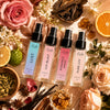 HUNKE EDP Inspired Perfume Set for Men & Women | Set of 4 Premium Long Lasting Fragrances | 8 ml Each | Travel Size Mini Perfume Gift Set | Eau de Parfum Collection - Lust, Luv Blast, Pure Luv, Romance Night