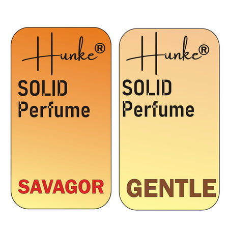 Hunke® Solid Perfume Combo | Alcohol-Free Solid Perfume for Men & Women | Long Lasting Natural Wax Fragrance | Travel Friendly Pocket Perfume | Handmade Luxury - Savagor, Aventing