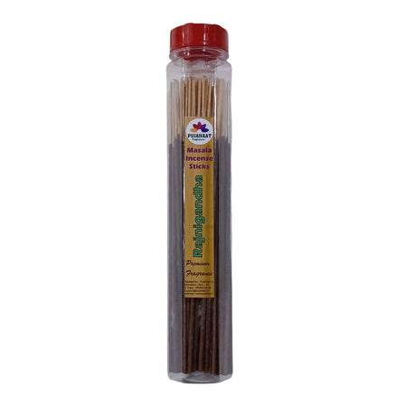 Pujahaat Premium Scented Incense Stick Masala Agarbatti | No Charcoal Incense Sticks, 100% Herbal Fragrance Agarbatti, 0% Sulphates - Rajnigandha Fragrance