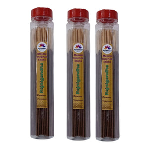 Pujahaat Premium Scented Incense Stick Masala Agarbatti | No Charcoal Incense Sticks, 100% Herbal Fragrance Agarbatti, 0% Sulphates - Rajnigandha Fragrance