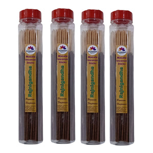 Pujahaat Premium Scented Incense Stick Masala Agarbatti | No Charcoal Incense Sticks, 100% Herbal Fragrance Agarbatti, 0% Sulphates - Rajnigandha Fragrance