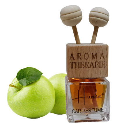 Hunke® Long Lasting Car Perfume | AC Vent Clip Car Air Freshener | Premium Fragrance | Odour Eliminator | With Reed Sticks| Easy to Fix |Car interior - Last up to 45 days - Green Apple