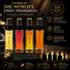 HUNKE EDP Inspired Perfume Set for Men & Women | Set of 4 Premium Long Lasting Fragrances | 8 ml Each | Travel Size Mini Perfume Gift Set | Eau de Parfum Collection - Oud al Grhm, Oud Twist, White Oud, Oud Envy