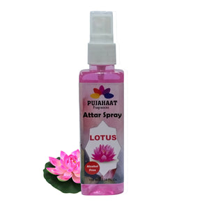 Luxury Attar Sprays by Pujahaat | 100ml Non Alcoholic Spray | Religious Mist | Air Freshener, Room Mist, Fabric, Linen Spray | Perfect for Prayers Rooms, Living Room, sofas, curtains, car