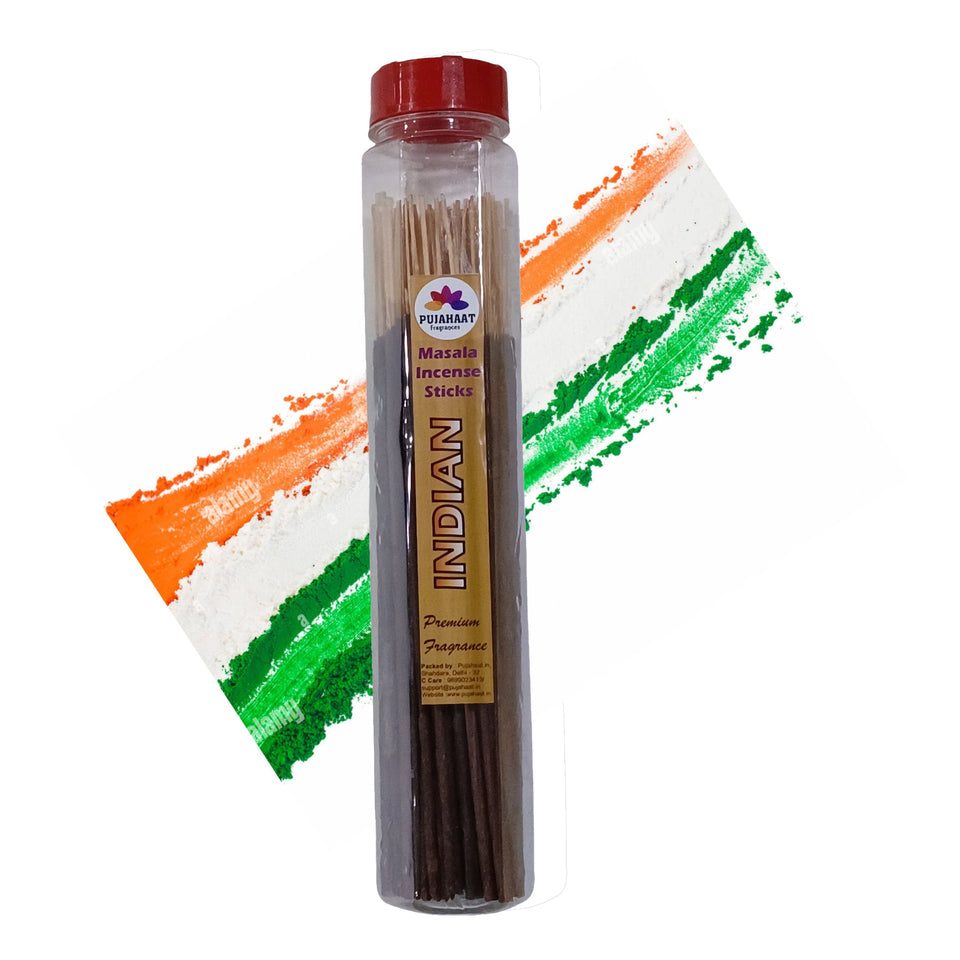 Pujahaat Premium Scented Incense Stick Masala Agarbatti | No Charcoal Incense Sticks, 100% Herbal Fragrance Agarbatti, 0% Sulphates - Indian Fragrance
