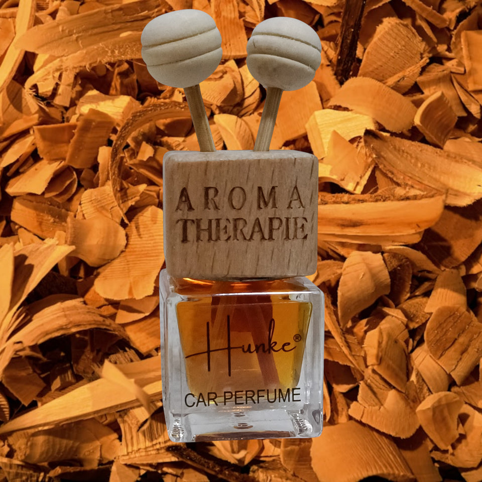 Hunke® Long Lasting Car Perfume | AC Vent Clip Car Air Freshener | Premium Fragrance | Odour Eliminator | With Reed Sticks| Easy to Fix |Car interior - Last up to 45 days - Sandalwood