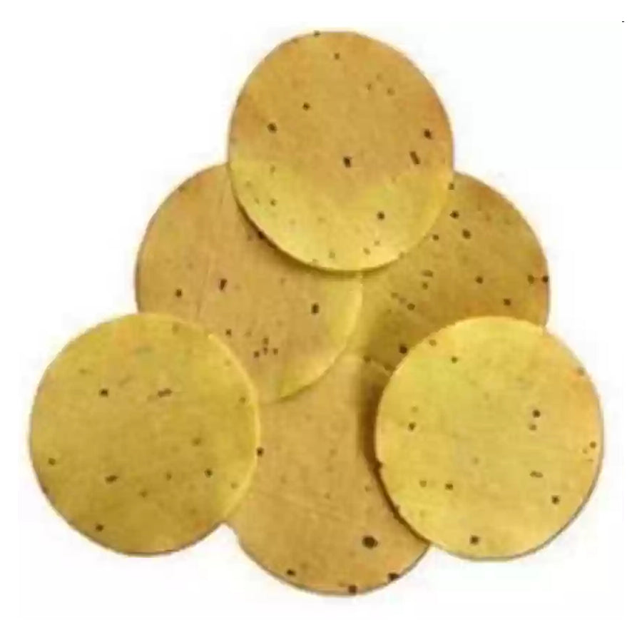 Gunvika Disco Papad | Crunchy Mini Papad | Urad Small Papad | Punjabi Black pepper Flavor Disco Papad | Coin Size Mini Urad Papad FR-21