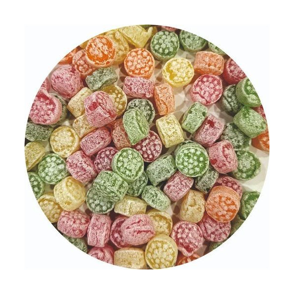 Gunvika Mixed Fruits Candy Toffee Khati Mithi Goli Candy | Flavored Sugar Candy | Sweet Candy Pack for Kids | Sugar Boiled Candy Dots - 200 gm