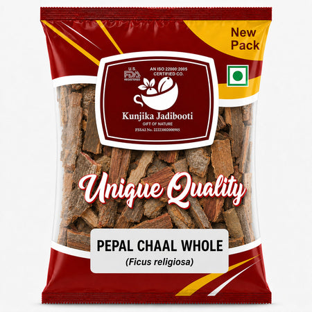 Kunjika Jadibooti Pipal Chaal - Peepal Bark - Pipal Chhal - Ficus religiosa - 100 gm