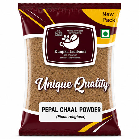 Kunjika Jadibooti Pipal Chaal Powder - Peepal Bark - Pipal Chhal - Ficus religiosa Powder - 100 gm