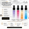 HUNKE EDP Inspired Perfume Set for Men & Women | Set of 4 Premium Long Lasting Fragrances | 8 ml Each | Travel Size Mini Perfume Gift Set | Eau de Parfum Collection - Passcode, Gentle, Black Men, Men Love