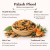 Kunjika Jadibooti Dry Tesu Ke Phool - Palash Ke Phool - Dhak Ke Phool - Bute a Monosperma - Tesu phool - Phool Tesu - Dhak Phool - 100 gm