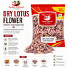 Kunjika Jadibooti Dried Natural Lotus Petal - Nelumbo Nucifera - kamal phool patti - Dry Lotus Flower For Aurvedic Purpose - 100 gm